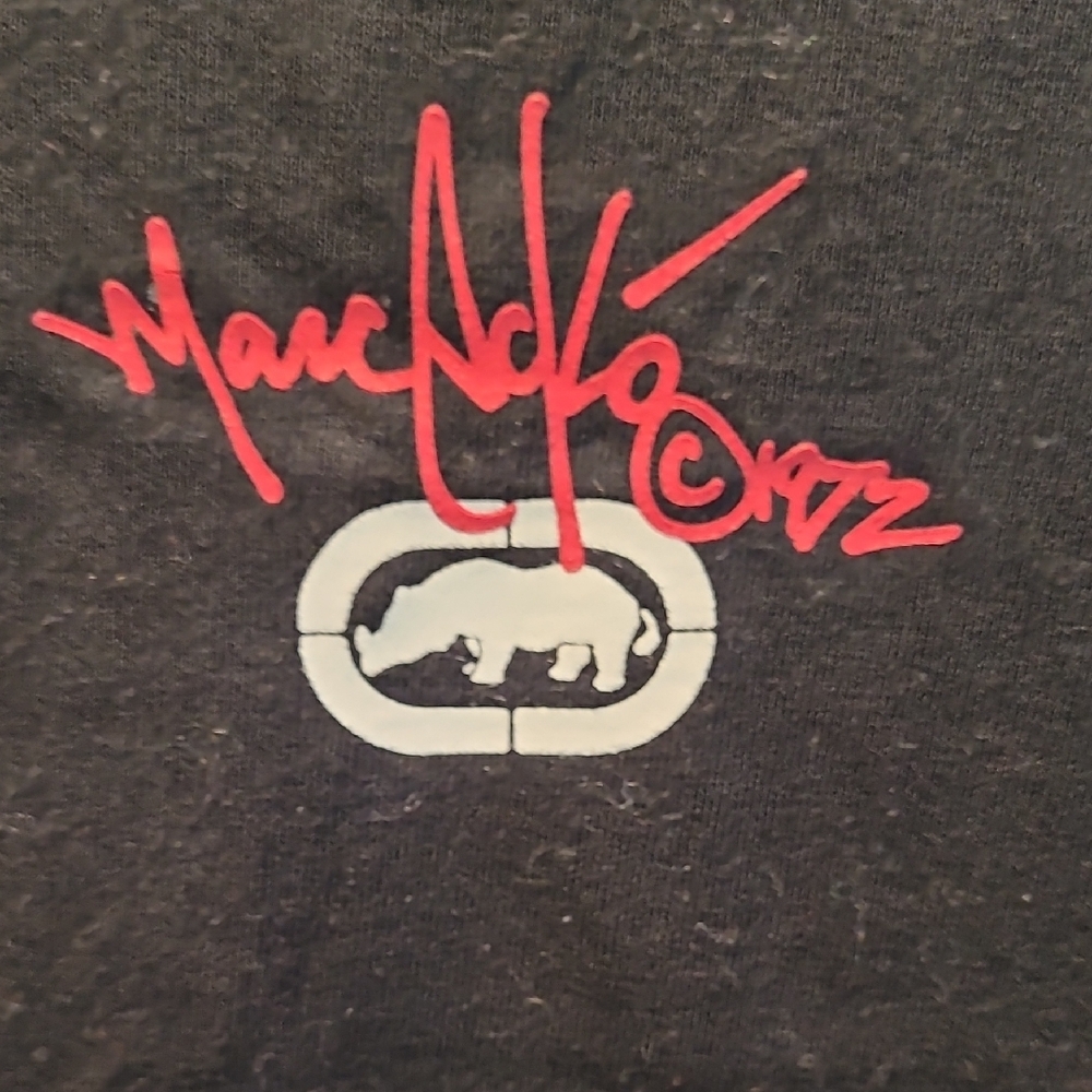 Y2K Ecko Unltd. Black Tee with Red Logo Tag - Picture 3 of 6